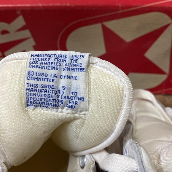 80s 1984 Converse Olympics LA High Tops 6 Michael Jordan NWT - Picture 6 of 16